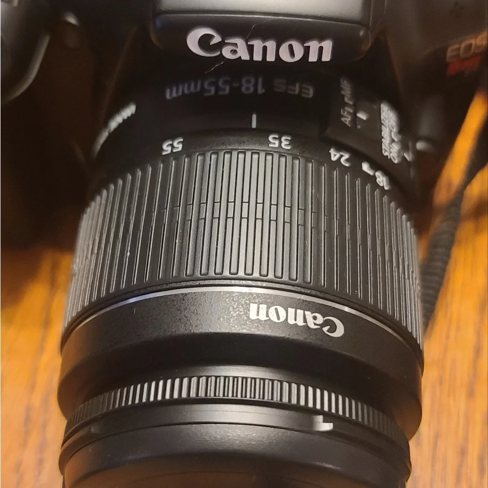 Canon Rebel T3 Camera with Lenses and Case